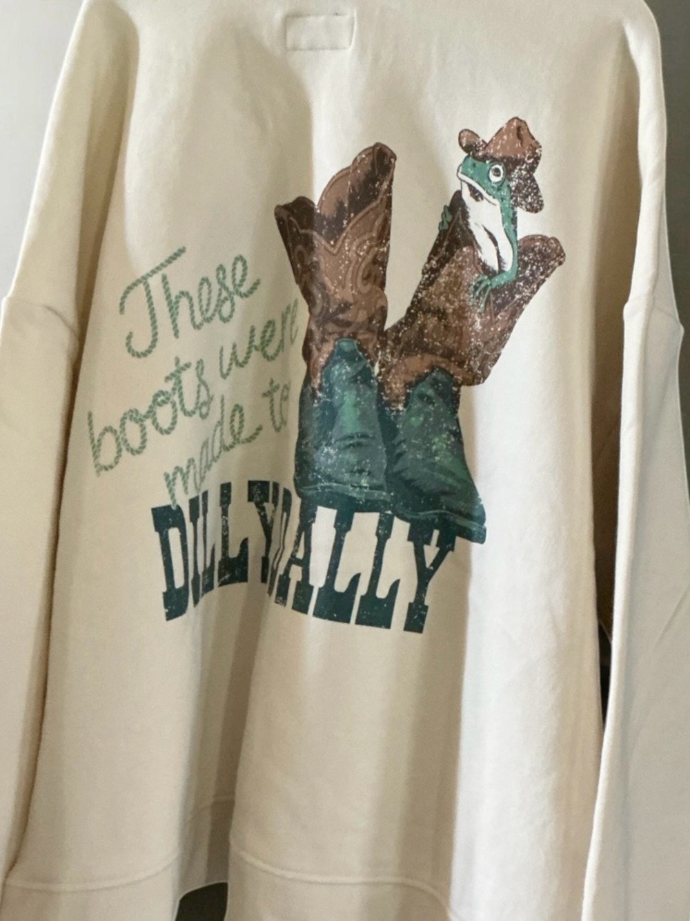 Original Use Cream Crewneck Sweatshirt with Embroidered Detail - Picture 6 of 7